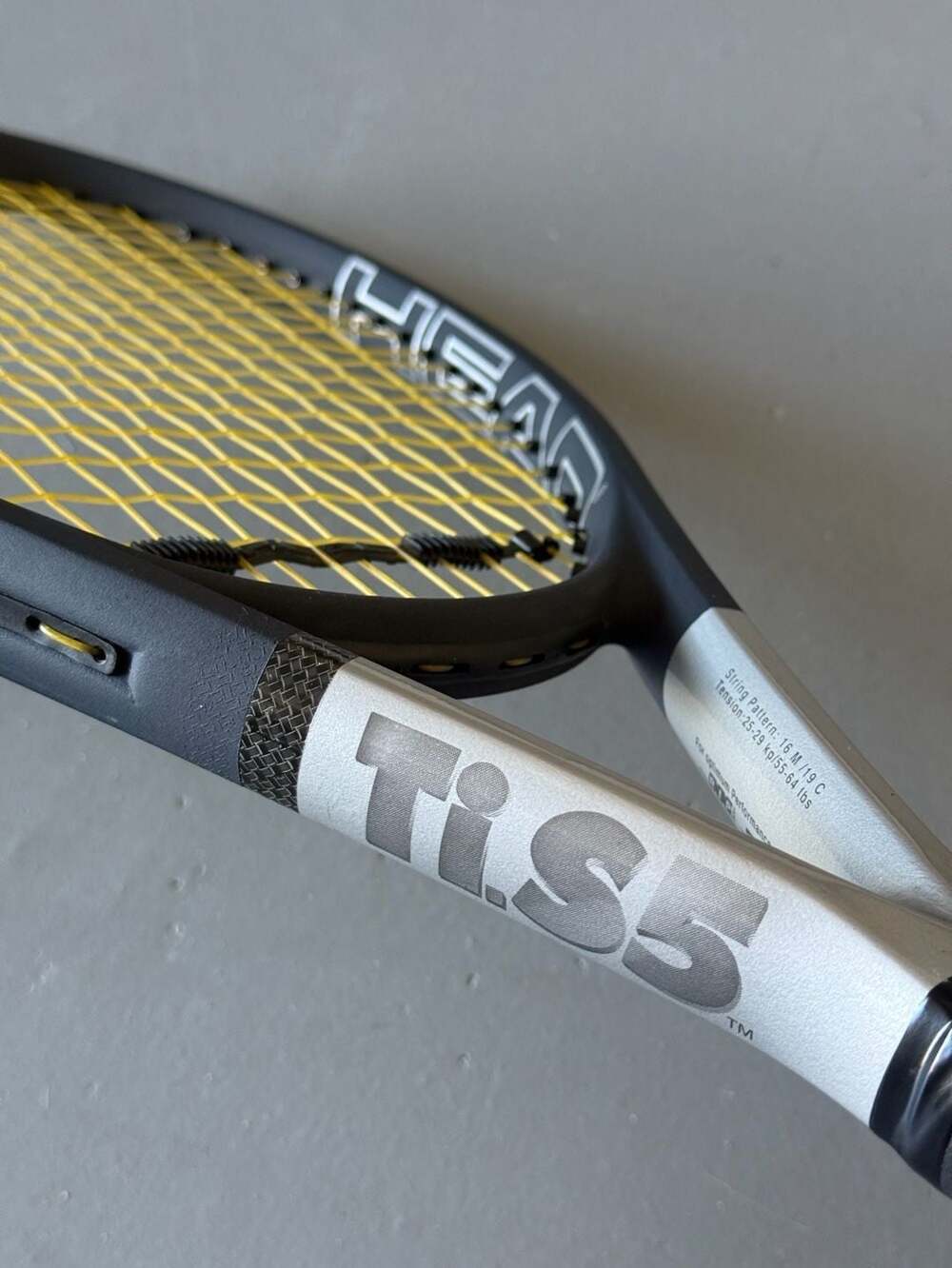 Head Ti.S5 Tennis Racquet Silver Black Titanium made in Australia